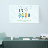 Ze is klaar om te Poppen! Popsicle Baby shower Spandoek (Beurs)