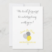 Ze is klaar om te Poppen! Shower Invitation Kaart (Achterkant)