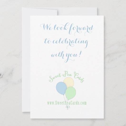 Ze is klaar om te Poppen! Shower Invitation Kaart (Achterkant)