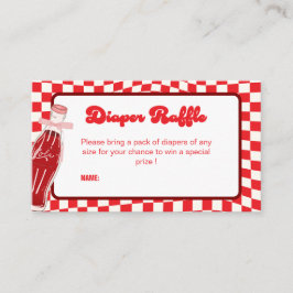 Ze is klaar voor de pop van frisdrank cola baby sh informatiekaartje