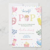 Ze is klaar voor de Pop van het Baby shower Kaart (Voorkant)