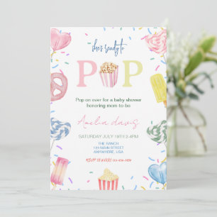 Ze is klaar voor de Pop van het Baby shower Kaart