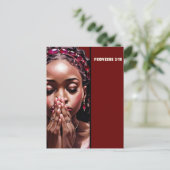 Ze is kostbaarder dan Glossy Rubies-Poster Briefkaart (Staand voorkant)