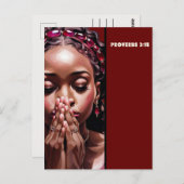 Ze is kostbaarder dan Glossy Rubies-Poster Briefkaart (Voorkant / Achterkant)