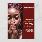 Ze is kostbaarder dan Glossy Rubies-Poster Briefkaart (Voorkant)