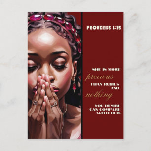 Ze is kostbaarder dan Glossy Rubies-Poster Briefkaart