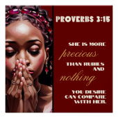 Ze is kostbaarder dan Glossy Rubies-Poster Perfect Poster (Voorkant)