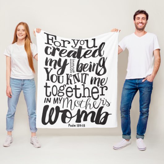 Ze is kostbaarder dan Jewels Proverbs White Fleece Deken (In situ)