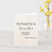 Ze is maar klein, ze is een fierce Shakespeare-cit Kaart (Gele Bloem)