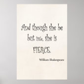 Ze is maar klein, ze is een fierce Shakespeare-cit Poster (Voorkant)