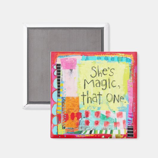 Ze is Magisch, die ene magneet (Voorkant / Achterkant)