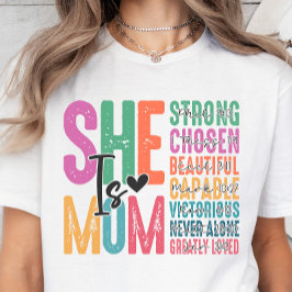 Ze is mama, Christelijk Verses Moederdag T-shirt