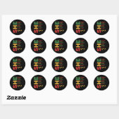 Ze is me zelfverzekerd sterke gezegende Juneteenth Ronde Sticker (Vel)