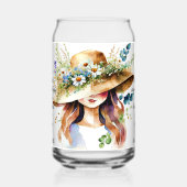 Ze is met kracht en waardigheid verbonden blikvorm glas (Rechts)