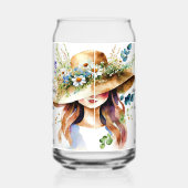 Ze is met kracht en waardigheid verbonden blikvorm glas (Links)