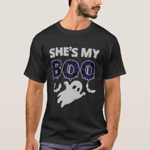Ze is mijn boek Hij is mijn boek Halloween paar ko T-shirt