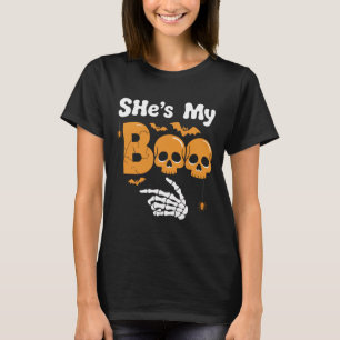 Ze is mijn boek Skeleton Couples Matching Couple H T-shirt