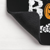 Ze is mijn boek Skeleton Hand Pumpkin Halloween Ma Muismat (Hoek)