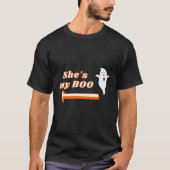 Ze is mijn Boo Halloween Couple T-Shirt (Voorkant)