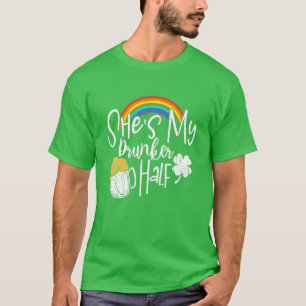 Ze is mijn Drunker Half St. Patricks Day Matching  T-shirt