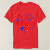 Ze is mijn firecracker Cute 4 juli Matching Co T-shirt (Design voorkant)