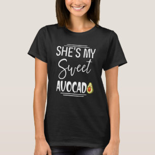 Ze is mijn lieve avocado liefde t-shirt