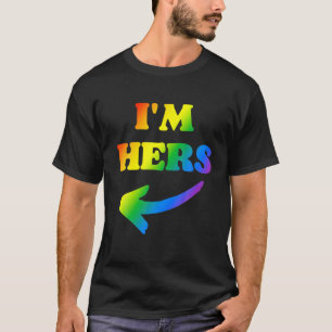 Ze is mijn mijn lesbische paardenregenboog LGBT Va T-shirt