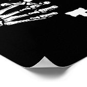 Ze is mijn truc skelet Halloween Easy Couples Cos Poster (Hoek)