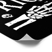 Ze is mijn truc Skeleton Hand Halloween kostuum co Poster (Hoek)