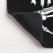 Ze is mijn truc Skeleton Paar Matching Halloween Muismat (Hoek)