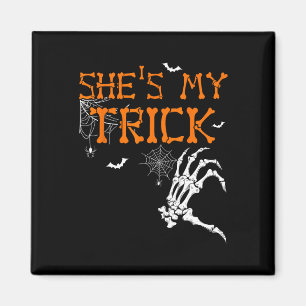 Ze is mijn truc, ze is mijn geweldige Halloween-ko Magneet