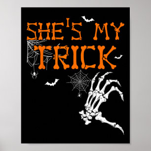 Ze is mijn truc, ze is mijn geweldige Halloween-ko Poster