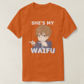 Ze is mijn Waifu Hij is mijn Husbando Anime Manga  T-shirt (Design voorkant)