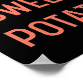 Ze is mijn zoete aardappel I Yam Couples Thanksgiv Poster (Hoek)