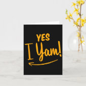 Ze is mijn zoete aardappel I Yam Matching Couple B Kaart (Gele Bloem)