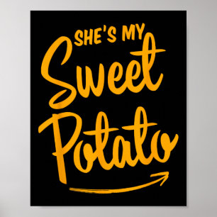 Ze is mijn zoete aardappel I Yam Matching Couple B Poster