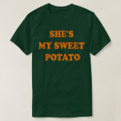 Ze is mijn zoete aardappel I Yam SetThanksgiving C T-shirt (Design voorkant)