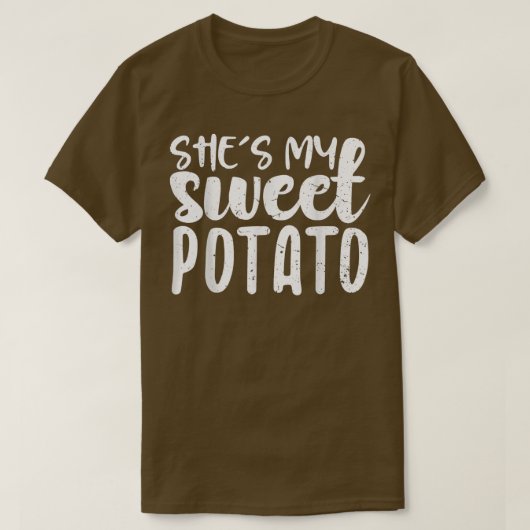 Ze is mijn zoete aardappel I Yam Thanksgiving Coup T-shirt (Design voorkant)