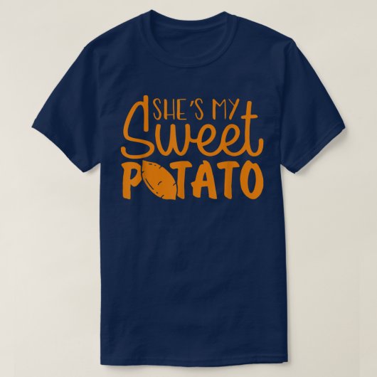 Ze is mijn zoete aardappel I Yam Thanksgiving Coup T-shirt (Design voorkant)