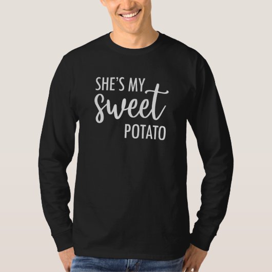 Ze is mijn zoete aardappel I Yam Thanksgiving Fami T-shirt (Voorkant)