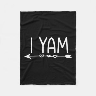 Ze is mijn zoete aardappel I Yam Thanksgiving Matc Fleece Deken