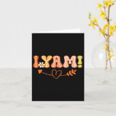 Ze is mijn zoete aardappel ik Yam Thanksgiving Aut Kaart (Gele Bloem)