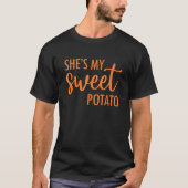 Ze is mijn zoete aardappel ik Yam Valentijn s Than T-shirt (Voorkant)