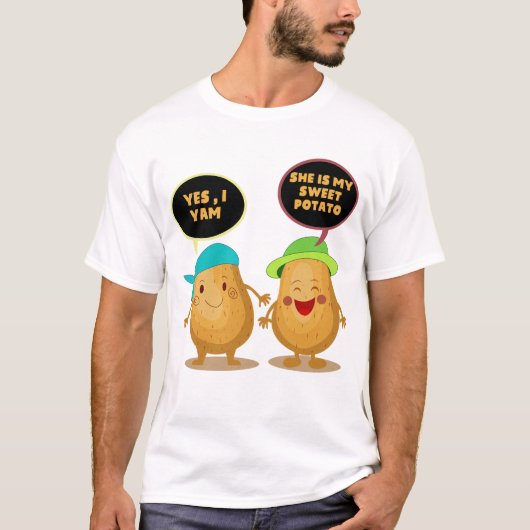 ze is mijn zoete aardappel t-shirt (Voorkant)