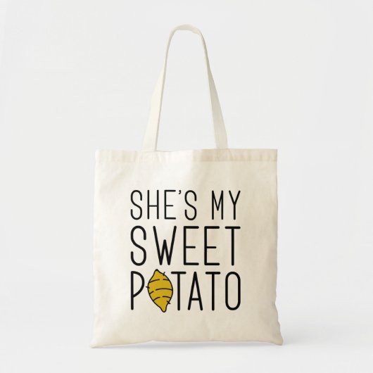 Ze is mijn zoete aardappel tote bag (Voorkant)