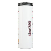 Ze is moeder Christelijk bloemontwerp Thermosbeker (Achterkant)