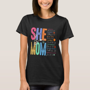 Ze is moeder Christelijk Moederdag Jesus Mama Reli T-shirt