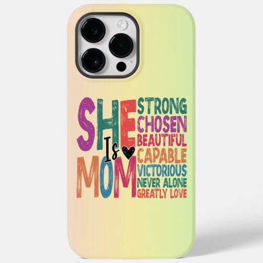 Ze is moeder gezegend mam retro citaat Moederdag Case-Mate iPhone Case (Achterkant)