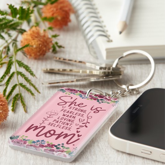 Ze is Moeder's Day Sleutelhanger (Voorkant Rechts)