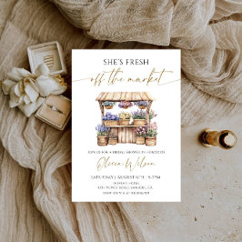 Ze is net klaar met het Market Vrijgezellenfeest P Kaart